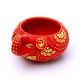 Handicraft Washable Terracotta Modern Elephant Diya Tealight T-Light Holder - Red